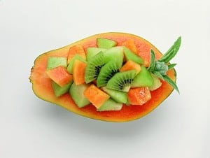 papaya kiwi