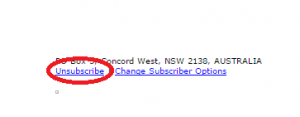 to unsubscribe