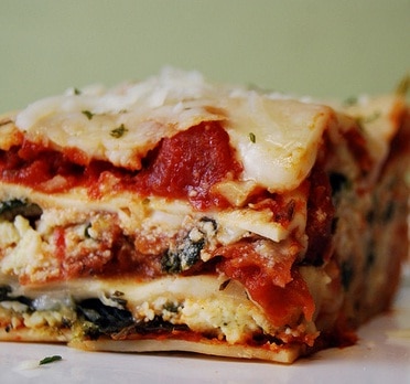 Healthy low-calorie lasagna recipe