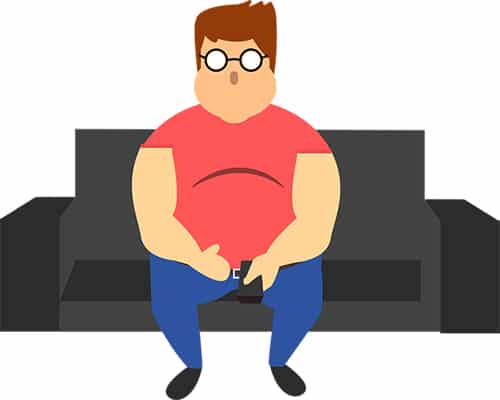 man losing weight