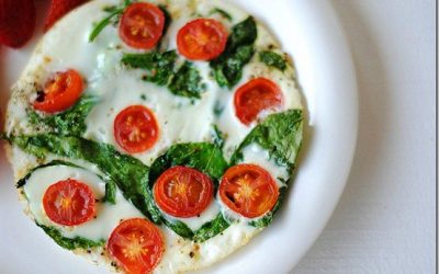 Spinach and Egg Whites Omelet