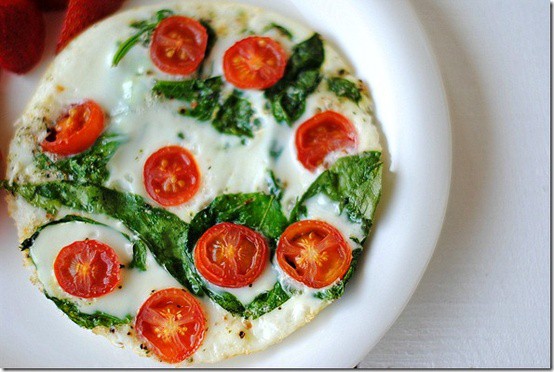 Spinach and Egg Whites Omelet